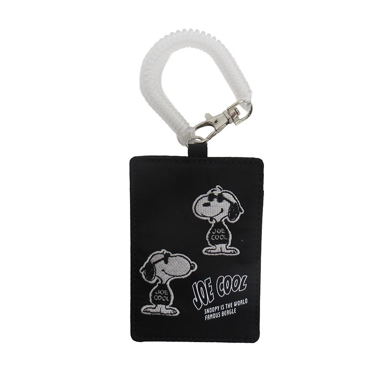 PEANUTS  モノトーン JOE COOL シングルパスケース/集合ロゴ